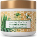 Manuka Honey Eczema Cream Moisturizing Lotion Fration For Psoriasis Relief - Itchy, Dry Skin Rash Oaster- Skin Sothing Moisturizer - Body & Face Cream - Anak-anak & Dewasa 16oz