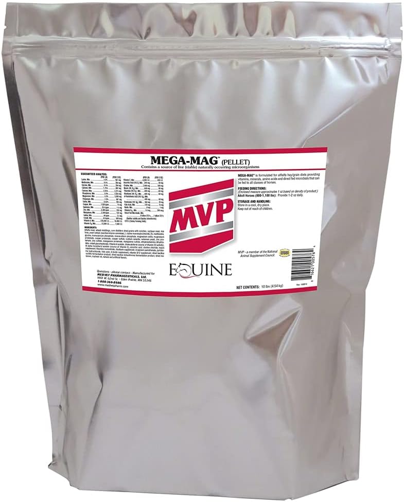 Mega- Mag (10lb) Dibatasi Multi Vitamin / Mineral Tambahan untuk Diet Alfalfa Hay