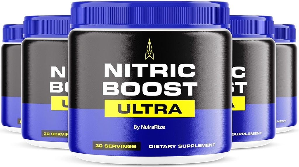 (5 Paket) Nitric Boost Ultra - Premium Pawder Harian Blend in a Jar, Dibuat untuk Membantu Mempertahankan Energi, Dukung Sirkulasi Alam, dan Keep You Going, Review Resmi (150 Hamba)
