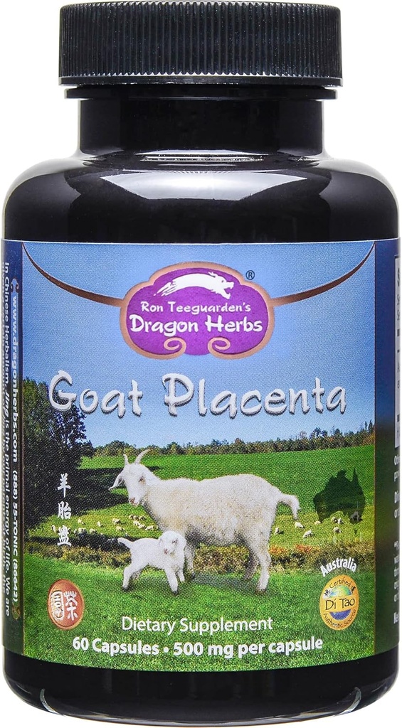 Dragon Herbs - Goat Plasenta Capsules - 500 mg - 60 Capsules