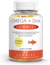 Burpless Fish Oil Gummies dengan Omega 3 6 & 9 plus DHA untuk Anak-anak & Dewasa