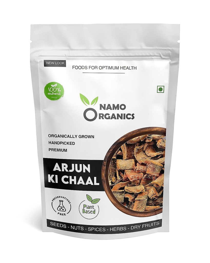 Nutronix TNA-Organic Arjun ki Chaal - 400 Gm Dried- Arjuna Tree Bark - Raw 14; Lowers Bad Cholesterol
