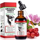 Urinary Tract for Dogs, Dog Urinary Trakte Treatment with Cranberry Support Urinary Tract & Bladder, Support Ginney Stone & Dog UTI, Pet Supplemen Cranberry Supplemen untuk Dog - 60 ml