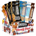 Anabar Protein, Bar Protein Packed Candy Bar, Bar Tasting Protein Terbaik Dunia, No Sugar Alcohols, High Protein, Amazingly Delicious, 20 Grams Protein (12 Bars, Variety Pack)