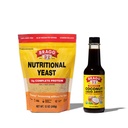 Bragg Premium 12 Ounce Nuttration Yeast Seasoning Pouch - Vegan, Gluten Free Cheese Flakes and Coconut Aminos, All Purpose Seasoning, 10 Oz, Single