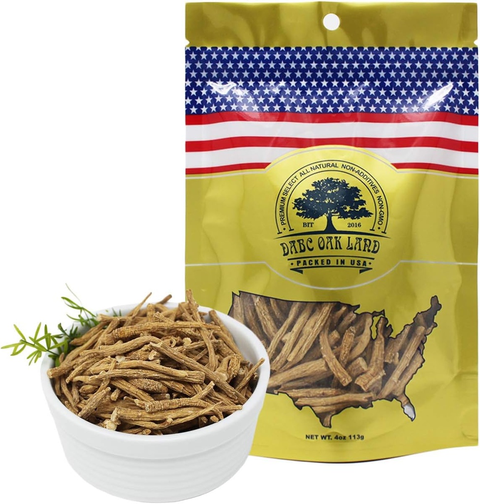 Orang Amerika Ginseng dari Wisconsin, DOL American Wisconsin Ginseng Root Slices / Abouds (4 Ounce (4 Ounce 1) Small Root)