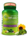 Optimal DIM 200mg Suplemen untuk Perempuan dan Pria - Dibuat dengan Organik Whole Foods - Estrogen & Hormone Keseimbangan Dukungan Diindolylmetana Kompleks - Maksimum Delapsi-Rilis Kapsul - 60 Count