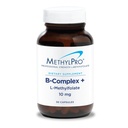 MethylPro B-Complex + L-Methylfolat 10 mg - Methylated Vitamin B Complex for Women and Men, Cellular Energy Support with Folate, Niacin and Biotin, VIT B Suplemen - 30 Vegan Capsules