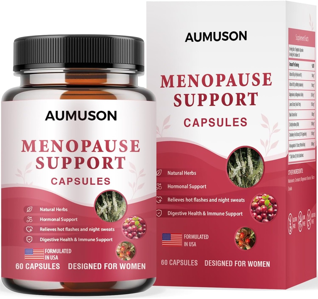 Vitamin untuk Menopause Dukungan Kasules untuk Perempuan - Herbal 12 - 1 - Hormone Keseimbangan dengan Black Cohosh, Ashwagandha, DiM, Magnesium, Chasteberry, B6, B12- dan More di New Formula