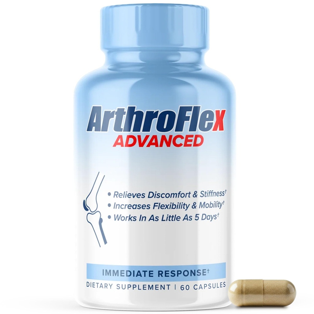 MAXLIFE NATURALS ArthroFlex Advanced Health Suplement - 60 Capsules - Vital Joint Suplemen untuk Perempuan dan Pria, Tipe II Collagen Cartilage Supplemen, dibuat di AS Suplemen Perawatan Kesehatan
