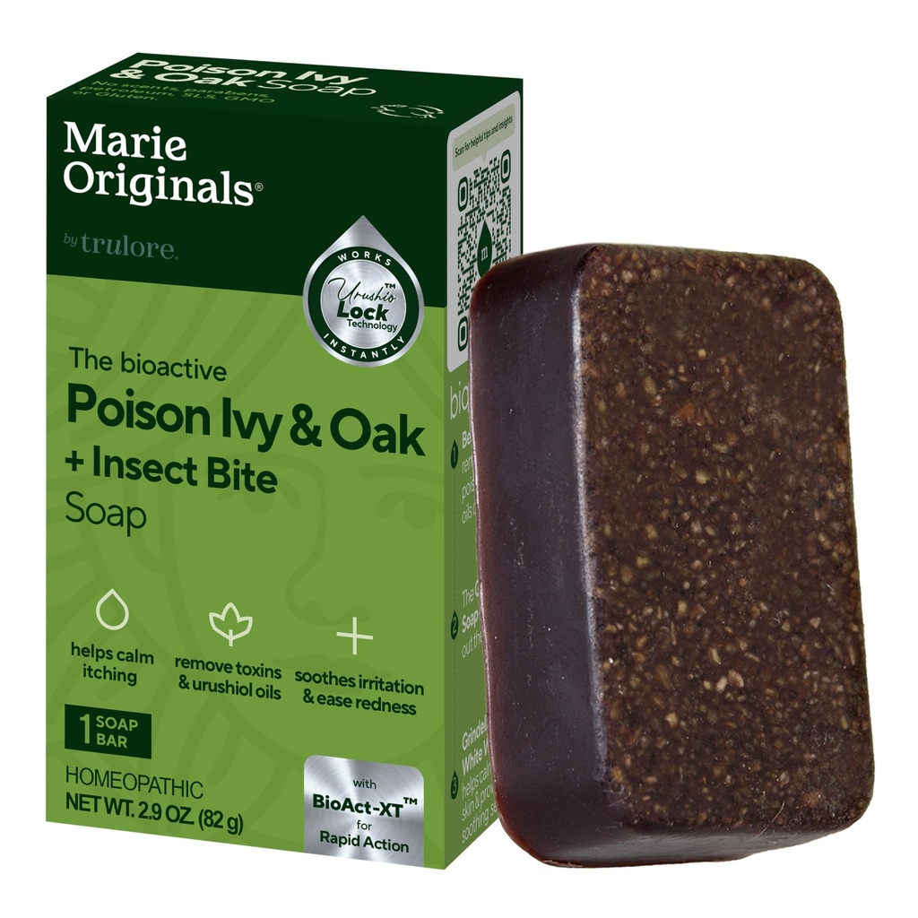 Marie 's Original Poison Ivy Soap Bar 124; All Natural Poison Ivy Treatment 124; -Itch Skin Cleanser Bar Wash for Poison Ivy, Poison Oak & Sumac 124; Removes Oils, Soothes & Relieves Rashes 1249 ons