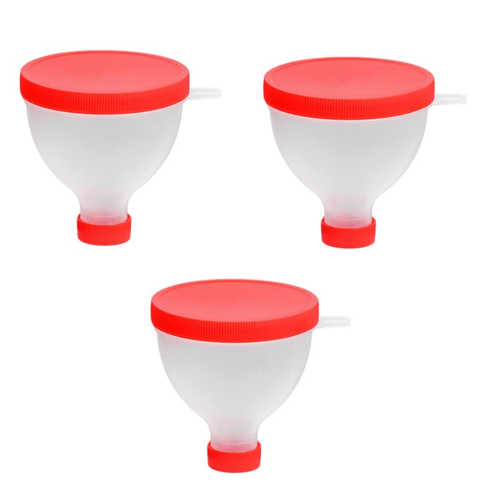 gofidin 3PCS 200ML Portable Protein Powder Funnel Portable Fill Funnel Partner for Water Bottle Fitness Protein Shake Bottle Nuttraction Container
