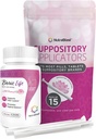 Nuttrablast Boric Acid Vaginal Suppotory 600mg Bundle dengan Applikator, 30 Supportators & 15 Applicators - Feminine Care - Made in USA