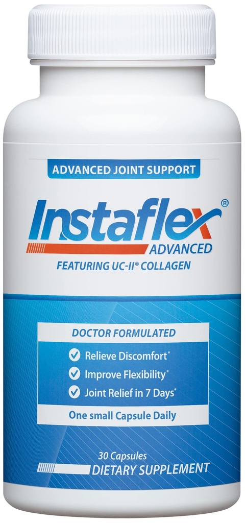 Instralex Advanced Dupport Supplemen - Turmeric, Resveratrol, Boswellia Serrata Extract, BioPerine, UC-II Kolegen- 30