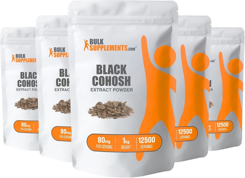 BelkSuplements.com Black Cohosh Extract Powder - Black Cohosh for Menopause Root Extract - Tambahan Melanin - Black Cohosh Herb (5 Kilograms - 11 lbs)