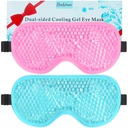 BeeVines Gel Eye Mask, 2 Pack Cooling Ice Masks for Puffy Eyes for Men & Women, Cold & Warm Compress for Post Explosion, Puffiness, Alergi, Sinuses & Migraines Treatment