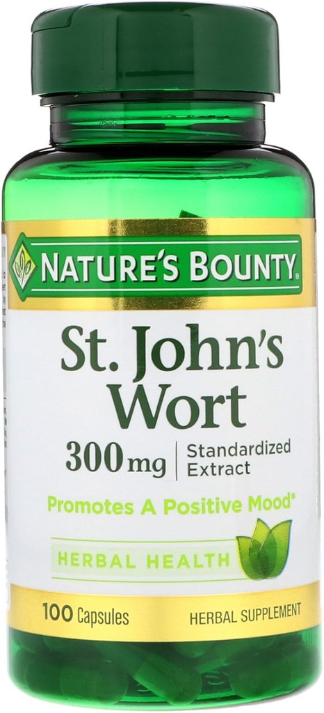 Nature 's Bounty St John' s Welt, 300 mg, 100 Kapsul
