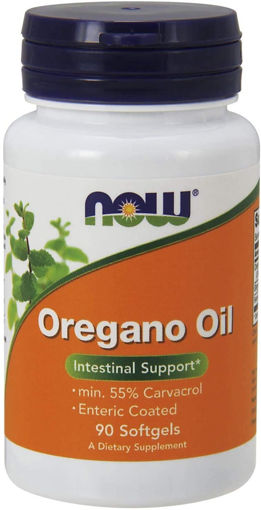 NOW Foods Oregano Oil Entertaic, 90 Softgels (270 Softgels)