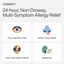 Kabinet: Fexofenadine Hcl 180mg Allergy Relief Tablet N14; Antihistamin Non-Drowsy untuk Indoor HSA / FSA (Aluminum - 30 Count)