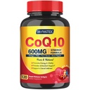 CoQ10 600 mg Softgels CoQ10 Tambahan - CQ10 Koenzim -Q10 dengan Omega 3 & PQQ & Vitamin E, CoQ10 400mg Softgels, 60 Servings