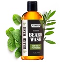 Leven Rose Beard Wash Shampo by Ranger Grooming Co, Sulfate Free Natural Beard Cleanser & Conditioner for Men, Tea Tree & Peppermint for Growth & Thickening, Paraben Free 4 oz