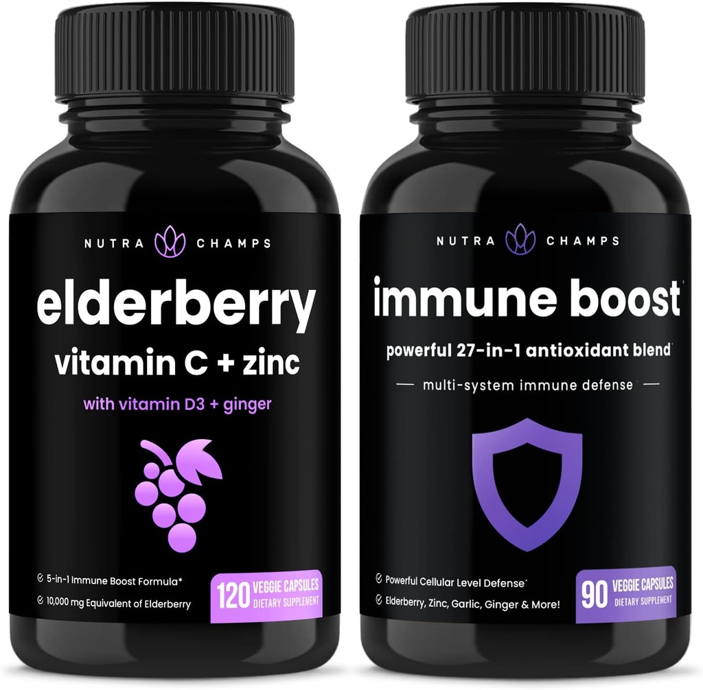 NuttraChamps Elderberry dan (2-Pack) Ammune Boost Bundle