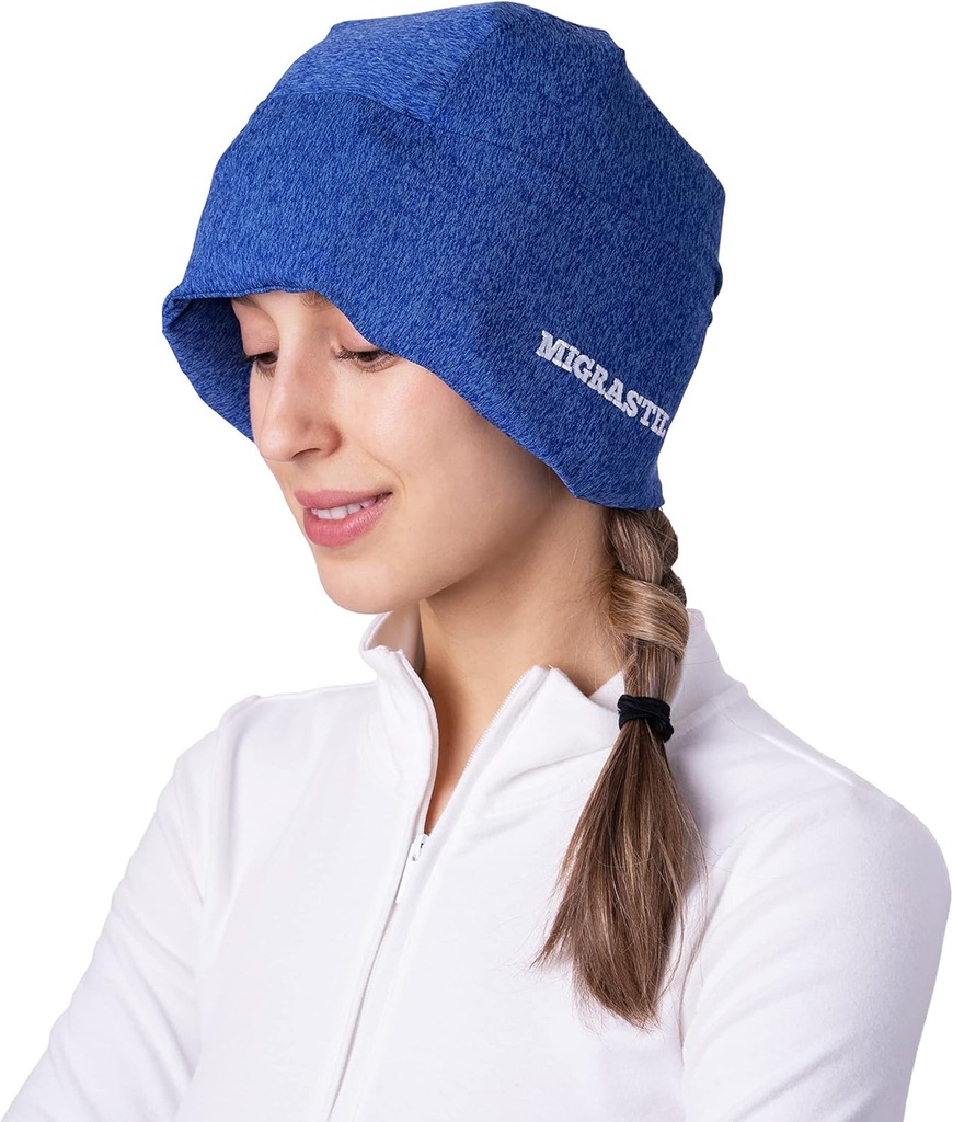Migrastil MigraFreeze Deluxe Headache & Migraine Hat. Formulir Paket Es dan Kepala Bungkus dengan Tas Penyimpanan Zippered.
