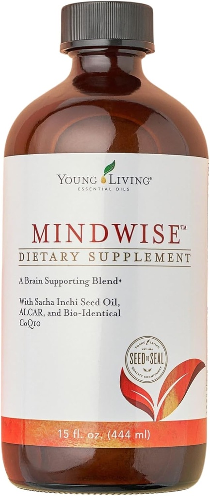 Young Living - MindWise 15 oz 124; Dietary Supplemen 124; Estious Oil for Cognitive Suption & Heart Health dengan mengisi Tubuh Anda 124; Boosted dengan Vitamin D3, CoQ10, ALCR, & GPC