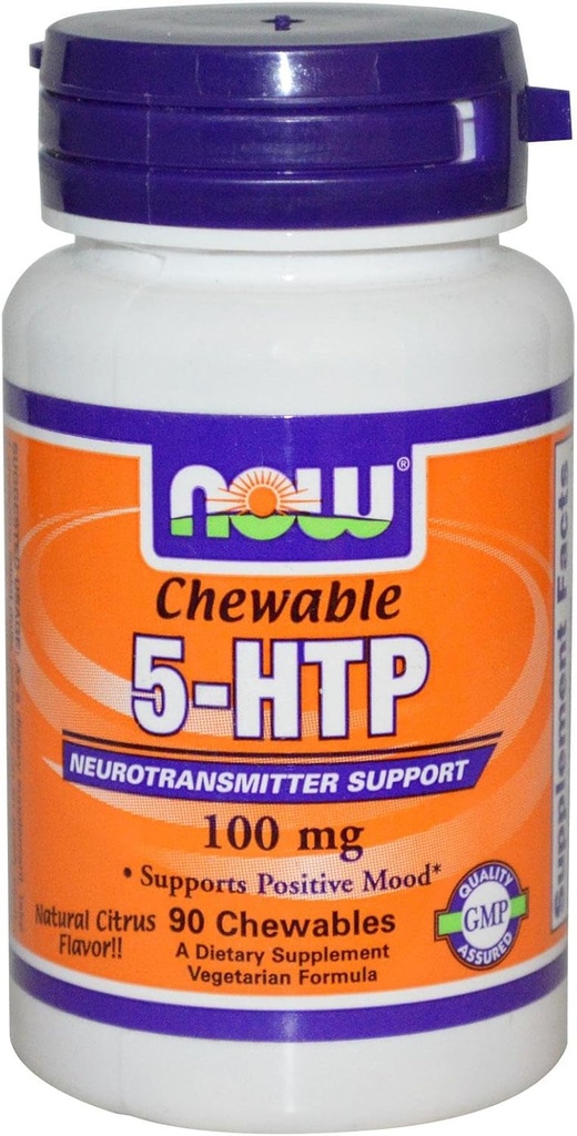 Sekarang Foods 5-HTP Chewable Natural Citrus - 100 mg - 90 Chewables