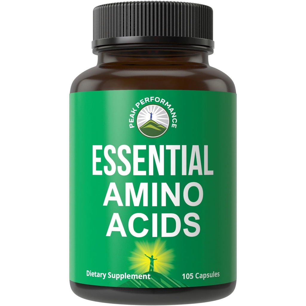 Semua 9 Escalypse Amino Accids Suplemen. Kapsul dengan 3X More Leucine untuk Pemulihan Otot, Pertumbuhan. Tambahan EAA Lebih baik daripada BCAA / BCAAS Branched Chain Acid Aminos. USA Tested EAA for Men + Women