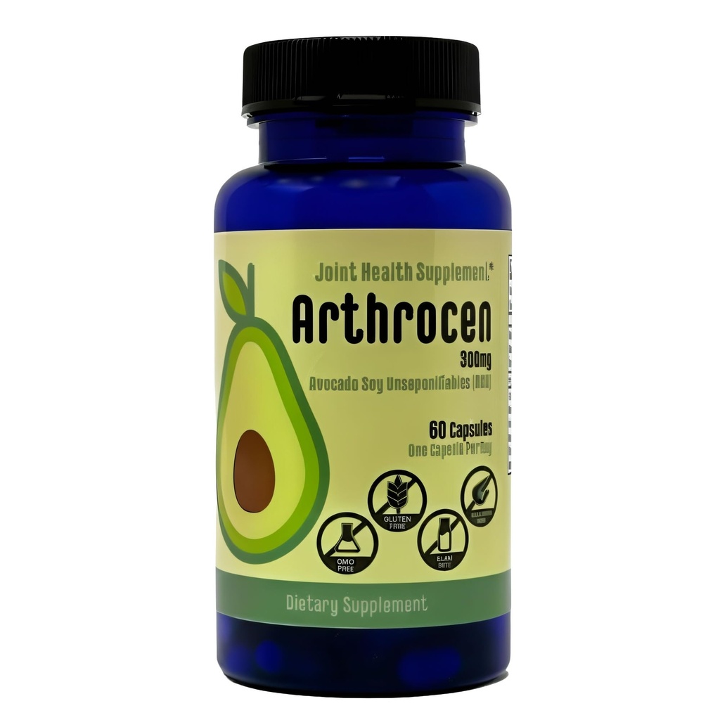 Tambahan Kesehatan Gabungan, 300Mg Avocado Soy Unsaponiable, Non- GMO, Dairy Free, Gluten Free & Shellfish Free, 60 Day Suply, One Capsule Per Day (2 Bulan)...
