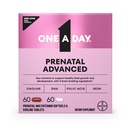 Satu hari sebelum melahirkan Prenatal Vitamin dengan Asam Folic, Choline, DHA & Iron, Vitamin Pregnancy for Women untuk Mendukung Pengembangan Bayi, 60 + 60 Ct (120 Total Set) (Packaging May Vary)