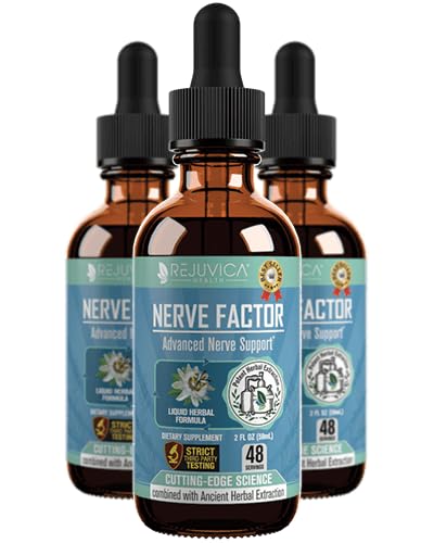 Rejuvica Health NerveFactor - Advanced Nerve Dupport Suplement - Liquid Deliquid for Better Willow Bark & More!
