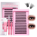 Beetles Lash Clusters Kit Love Expressing 60D 9- 18mm Eyelash Clusters Kit 280pcs Individual Lash Extension D Curl 3D Fluffy Palsu Eyelash DIY K009
