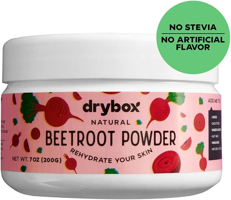 drybox Beetroot Powder, Pure Non- GMO Beats Superfood, Nitric Oxide Booster, 7 Ounces (200 Gram)