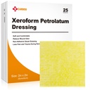 Carbou Medical Xeroform Petrolatum Dressing 2 "x2", 25 Individual Pack, Non- Adherent Gauze Pads, Soft Fine Mesh Gauze Patch for Weund Care, Burns, Lacerations, Skin Grafts & Surgical Incisions