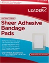 Leader Sheer Adhesive Bandage Pads, Packs of Blends dengan Skin, Skin Absorbend Non-Stick Pad, untuk Pertolongan Pertolongan Pertama dan Weund, Band- Aid, Semua satu Ukuran 3 / 4 "x 4", 100 ct.