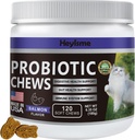 Probiotik Kucing, Chews for Gut and Ammuniune Health, Cats Probiotic Supplication for Cat Digetical, Healthy Diustable, Cat Constipation and Diare Relief (Salmon, 120 Chews)