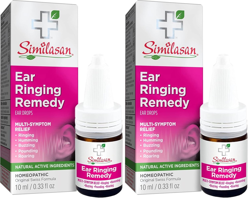 Mithlasan Ear, Ringing Remedy Drops 0.33 Ounce, for Temporary MultimeSymptom Relief from Noise in The Ears, Ringing Ears, Roaring Ears, Humming Ears, and Other Sounds in The Ears
