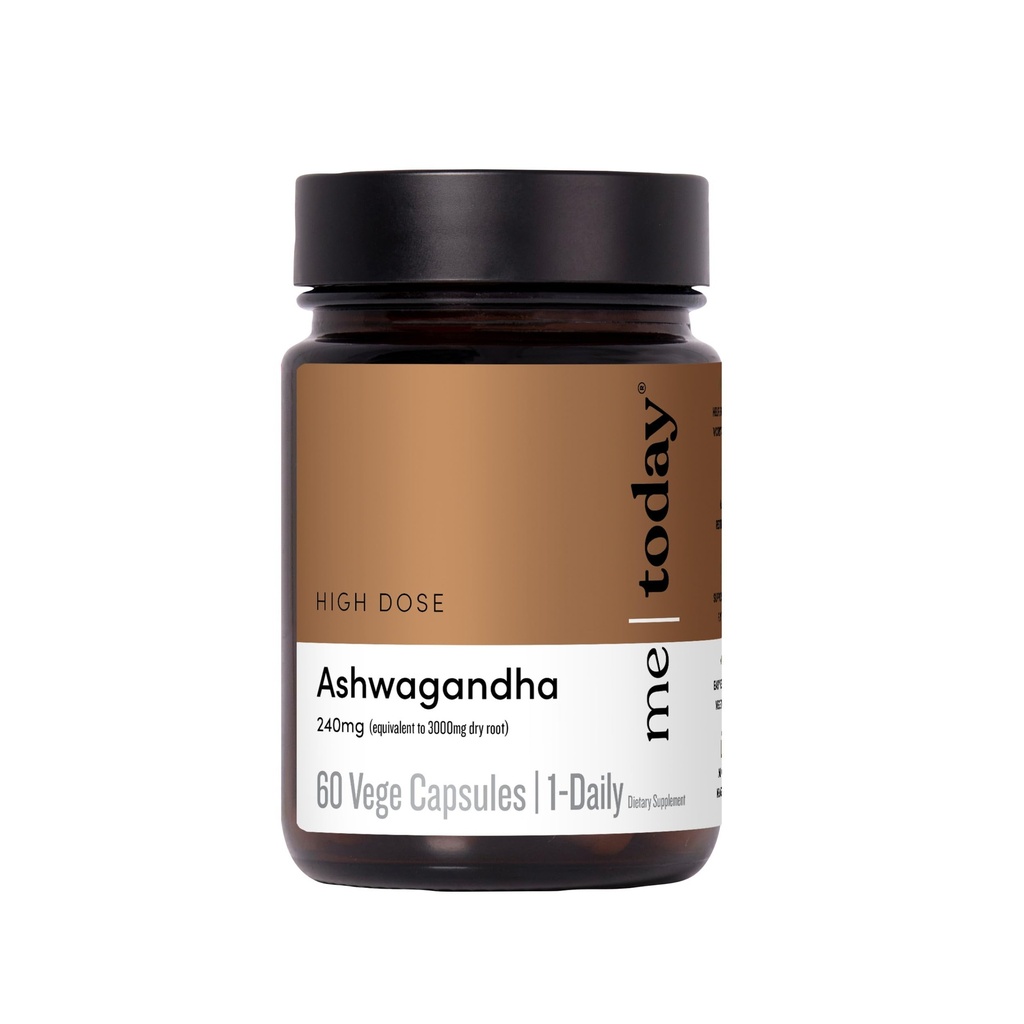 Saya hari ini Suplemen Ashwagandha Capsules 3000 mg -High Kekuatan Adaptogen Tambahan untuk Stress Relief, Mental Clarity & Focus - Vegan, Natural Daily Wellness Formula, 60 Servings.