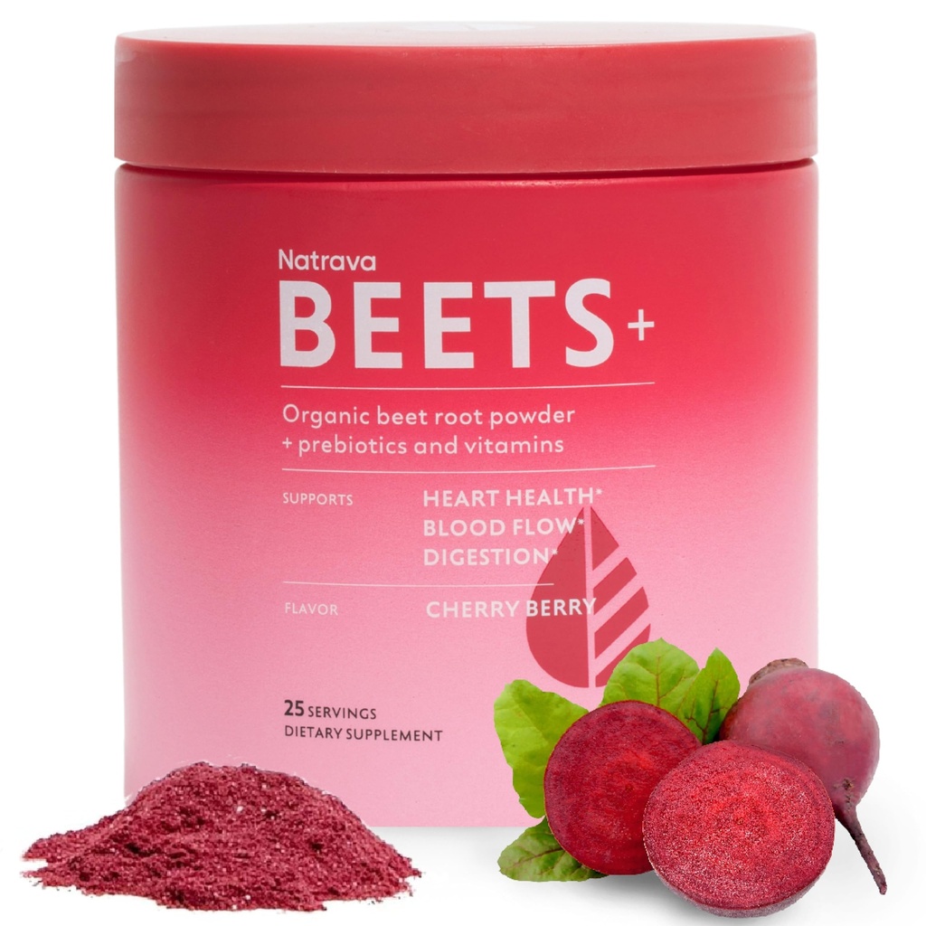 Beets + Root Powder Organik Beet Blend Dibentuk dengan Vitamin & Pregities for Heart Healthy Energy & Nitric Oxide Production