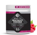 Fosil Fuel Organic Beet Root Pounder, Supports Nitric Oxide, Circulation, Energy, Heart Health - Beetroot Premium Superfood Beets Powder Nitrate Diet, Non-GMO, Vegan-Friendly, Berry (20 Pelayan)
