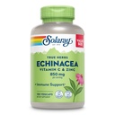 SOLARAY Echinacea Vitamin C & Zinc 850mg Plus Bioflavonoid, Echinacea Capsules for Healthy Ammune Dup, Vegan, Lab Verifikasi, 60-Day Money-Back Jaminan, 90 Hamba, 180 VexCaps