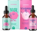 JoySpring Vitamin C + Elderberry Drops + Zinc Suplemen untuk Anak-anak Imune Dukungan dan Vitamin D Drops untuk Imune Dukungan & Heart Health