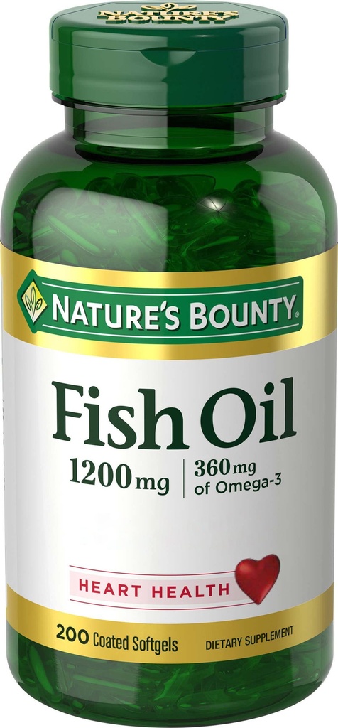 Nature 's Bounty Fish Oil, 200 Count