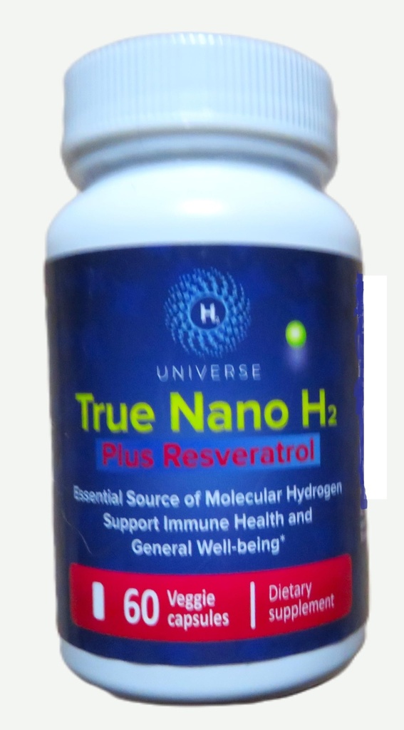 True Nano Resveratrol Supplement, 60 Kapsul, Support Immune Health and Anti- Aging
