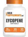 BulkSuplements.com Lycopene Softgels - Lycopene Suplemen, Antioksidants Suplemen - Gluten Free, 1 Softgel per Serving (20mg), 120 Softgels (Paket 1)