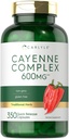 Carlyle Cayenne Pepper Capsules 600mg 124; 350 Pil 126; Non-GMO, Gluten Free Suplemen