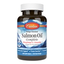 Carlson - Salmon Oil Lengkap, 700 mg Omega-3s + Astaxanthin, Dukungan Kardiovaskular, Fungsi Otak & Gabungan Kesehatan, 60 Softgels