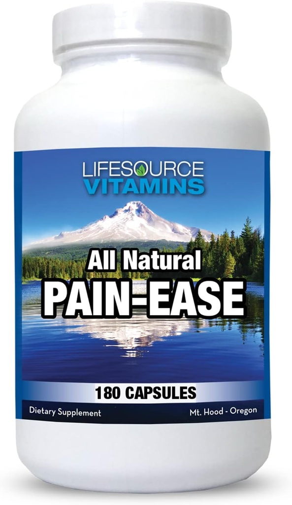Vitamin Sumber Hidup All Natural Pain Ease - 20 Synergistic Herbs dan Enzymes bahwa Dukungan Tentu dan Aman: Headsiches & Migraines - Lutut - Joints - Leg Pain - Tension